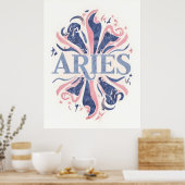  Ram Dierenriem Teken Whimsical Illustration Poster (Keuken)