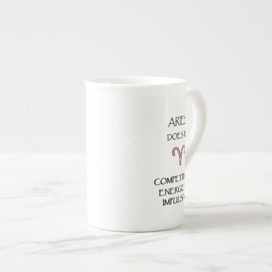 "Ram doet het..." Designer Bone China Mok (Voorkant rechts)