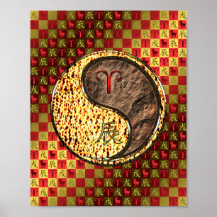 Ram en aarde draak poster