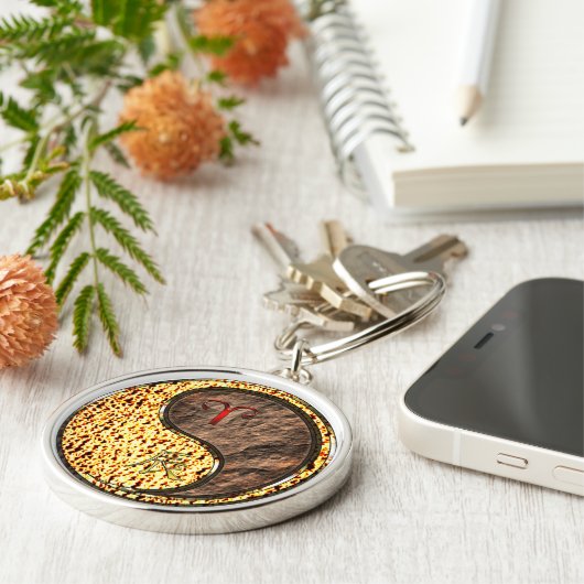 Ram en aarde draak sleutelhanger (Zijkant)