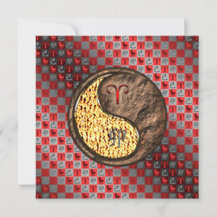 Ram en aarde konijn kaart