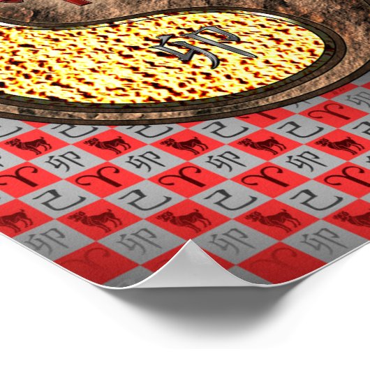 Ram en aarde konijn poster (Hoek)