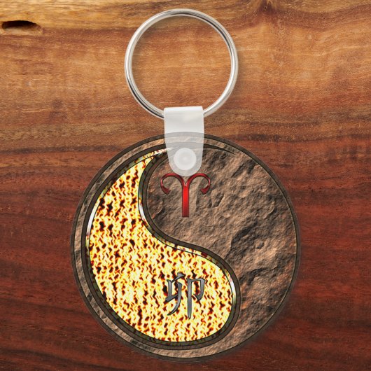 Ram en aarde konijn sleutelhanger (Voorkant)