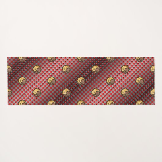 Ram en aarde konijn yogamat (Achterkant (horizontaal))