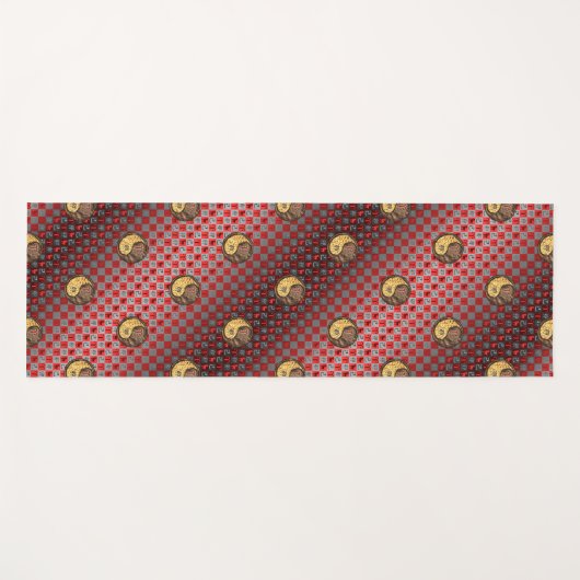 Ram en aarde konijn yogamat (Voorkant (horizontaal))