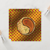 Ram en houten aap kaart (Voorkant / Achterkant in situ)