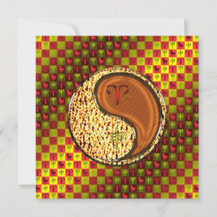 Ram en houten aap kaart