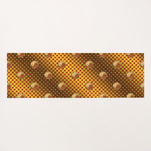 Ram en houten aap yogamat (Achterkant (horizontaal))