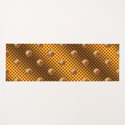 Ram en houten aap yogamat (Voorkant (horizontaal))