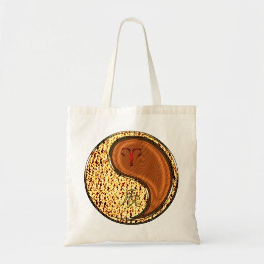 Ram en houten draak tote bag (Voorkant)