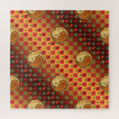 Ram en houten paard legpuzzel (Horizontaal)