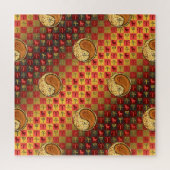 Ram en houten paard legpuzzel (Verticaal)