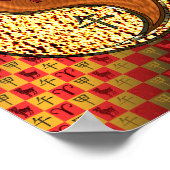 Ram en houten paard poster (Hoek)