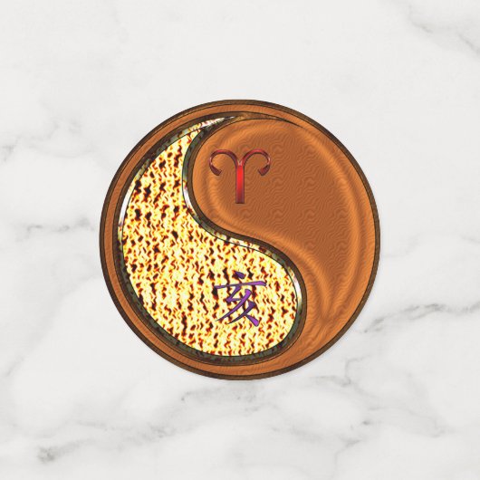 Ram en houten zwijn confetti (Kleine voorkant)