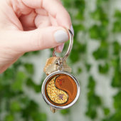 Ram en houten zwijn sleutelhanger (Hand)