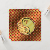 Ram en metalen draak kaart (Voorkant / Achterkant in situ)