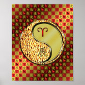 Ram en metalen draak poster (Voorkant)