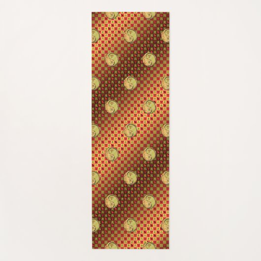 Ram en metalen draak yogamat (Voorkant)