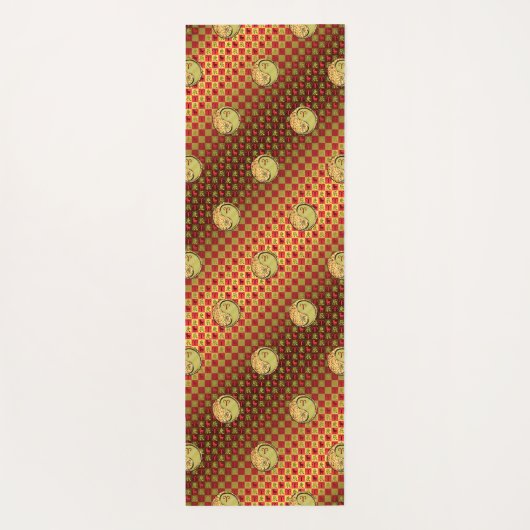 Ram en metalen draak yogamat (Achterkant)