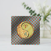 Ram en metalen hond kaart (Staand voorkant)