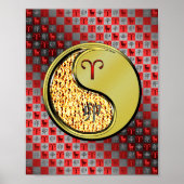 Ram en metalen konijn poster (Voorkant)