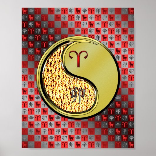 Ram en metalen konijn poster (Voorkant)