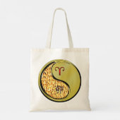 Ram en metalen konijn tote bag (Achterkant)