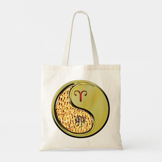 Ram en metalen konijn tote bag (Achterkant)