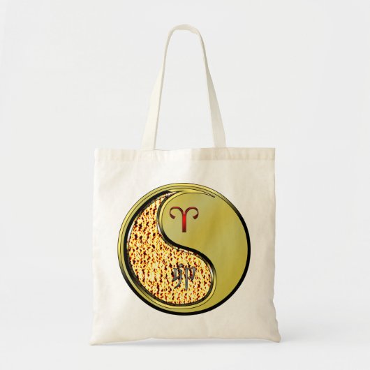 Ram en metalen konijn tote bag (Voorkant)