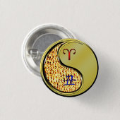 Ram en metalen os ronde button 3,2 cm (Voorkant /achterkant)