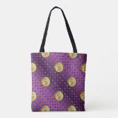 Ram en metalen os tote bag (Achterkant)