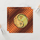 Ram en metalen paard kaart (Voorkant / Achterkant in situ)