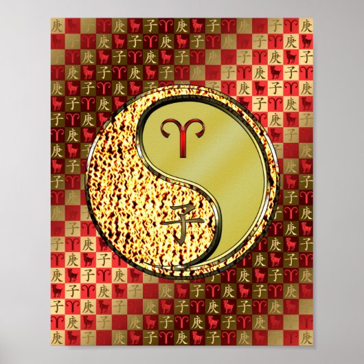 Ram en metalen rat poster (Voorkant)