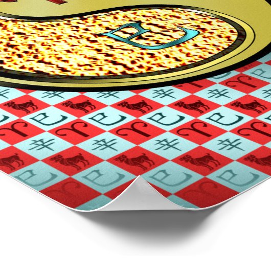 Ram en metalen slang poster (Hoek)