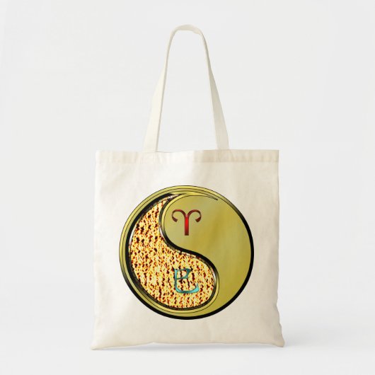 Ram en metalen slang tote bag (Voorkant)