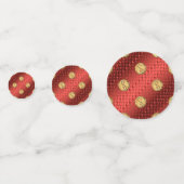 Ram en vuur tijger confetti (Achterkanten)