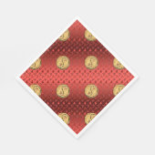 Ram en vuur tijger servet (Hoek)