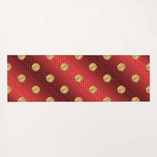 Ram en vuur tijger yogamat (Achterkant (horizontaal))