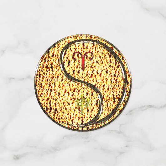 Ram en vuuraap confetti (Kleine voorkant)