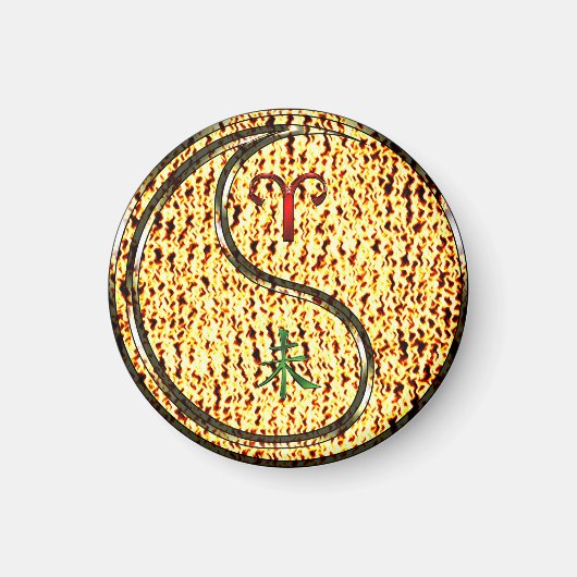 Ram en vuurgeit magneet (Voorkant)