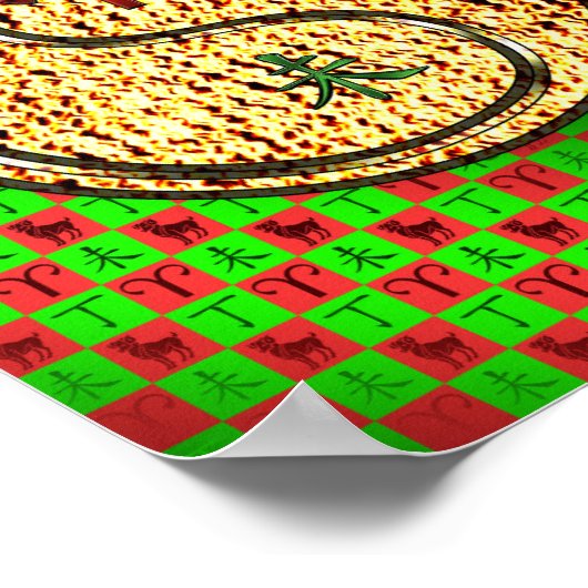 Ram en vuurgeit poster (Hoek)