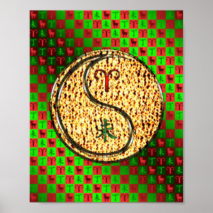 Ram en vuurgeit poster
