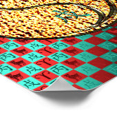 Ram en vuurhond poster (Hoek)