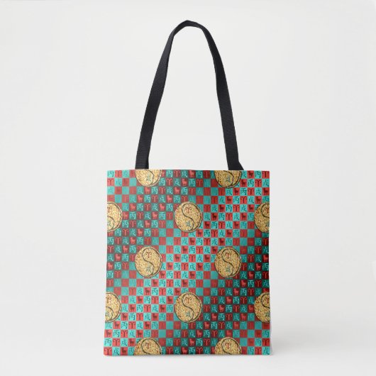 Ram en vuurhond tote bag (Voorkant)
