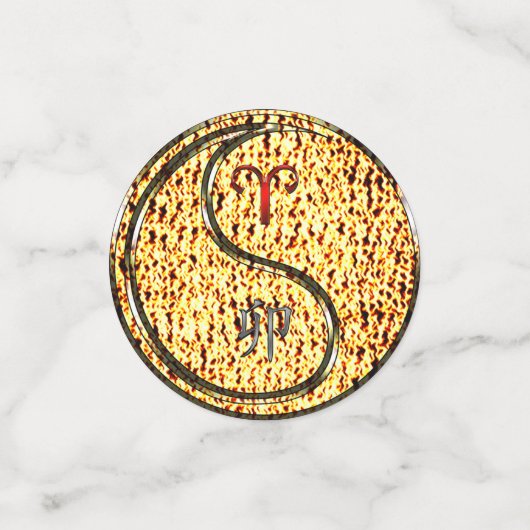 Ram en vuurkonijn confetti (Kleine voorkant)