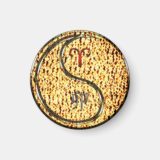 Ram en vuurkonijn magneet (Voorkant)