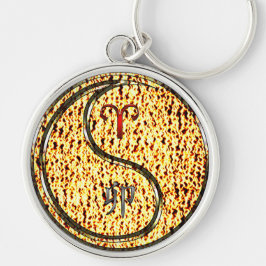 Ram en vuurkonijn sleutelhanger