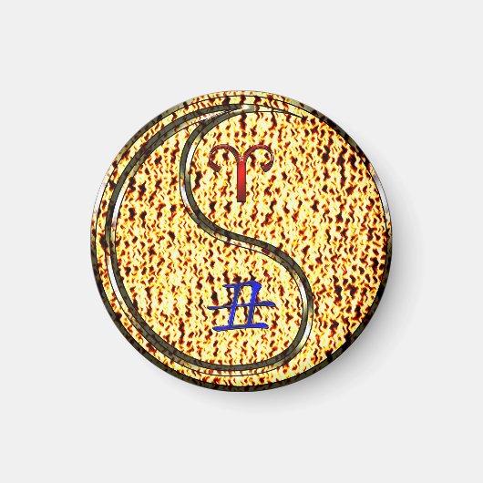 Ram en vuuros magneet (Voorkant)