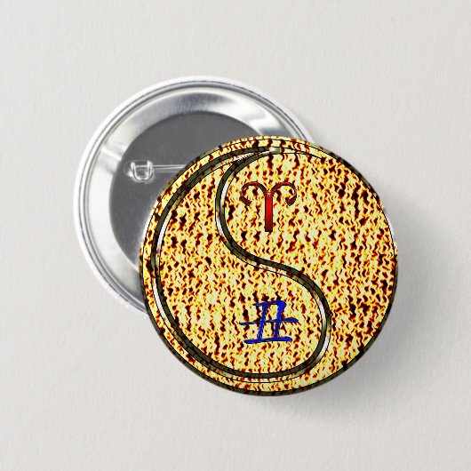 Ram en vuuros ronde button 5,7 cm (Voorkant /achterkant)