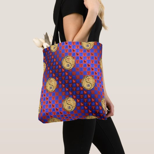 Ram en vuuros tote bag (Dichtbij)